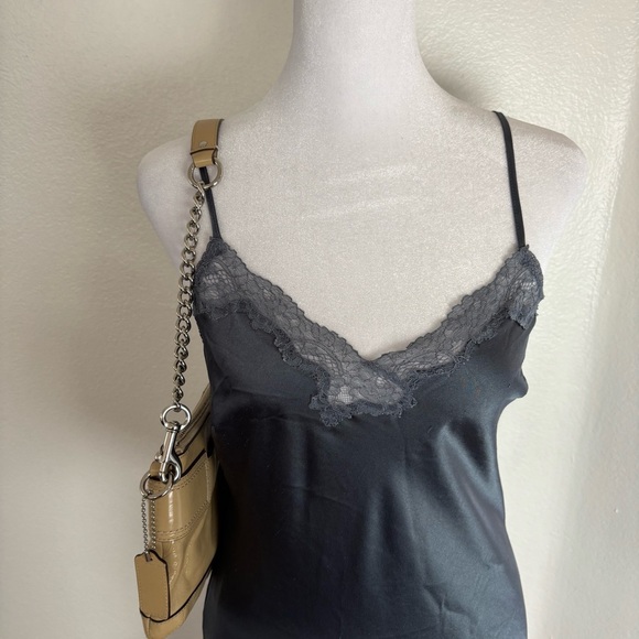 Victoria’s Secret Gunmetal Grey Satin Slip Dress (Size S/P) - Picture 2 of 8